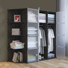 TREE DIY 복합 수납장 12칸 147 x 147 cm, 혼합 색상