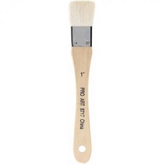 프로 아트 브러시 하케 1인치 x 도자기 유약 일본 페인트 유약용 수채화용 수리코미, 프로 아트 브러시 하케 1인치 x 도자기 유약 일본 페