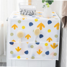 PEVA 방수 주머니 냉장고덮개 먼지커버JWT9543EA, 나뭇잎, 1개