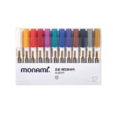 모나미 프로 페인트마카, 12색, 1세트