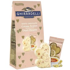 GHIRARDELLI 鷹牌 情人節白巧克力焦糖布丁二重奏心型粉紅, 1個, 164.4克