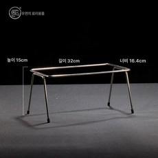 대형 음식 덮개 사각 함바 커버 식탁 뷔페 반찬 여닫이 투명 보온 밥상보 뚜껑, 1개, 1 9 - 15cm 단층 스틸 프레임 3칸포함