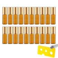 27리빙 부드럽게 발리는 롤온 향수 공병+롤온 따개 포함, 20개, 골드캡 5ml