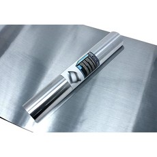 VViViD 브러시드 스테인리스 스틸 천연 질감 건축 접착 비닐 1.9m x 40.8cm(6.5피트 15.8인치) 롤 296162
