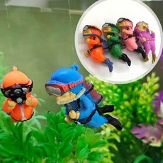 수영하는 잠수부 어항 꾸미기 피규어 구피 장식품79m1+2oan