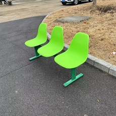 버스정류장 공원 의자 버스 웨이팅 정류장 대기실 야구장 벤치, Y. 무광 녹색 3인용 선반