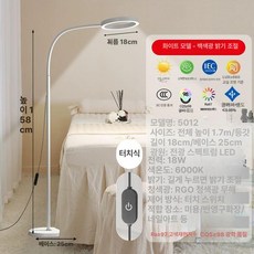 뷰티샵 링라이트 조명 스탠드 플로어 피부 관리실 문신 전용 밝은 백색광 전용 조명기, 1개, 3. 화이트+화이트 밝기조절