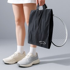 투임스 청결UP 방수방습 신발주머니 여행 헬스용 튼튼한 내구성 다용도 수납백, 클래식 블랙, 1개