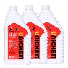 유니켐 DOT3 브레이크액 0.8L, 3개, dot3 0.8L