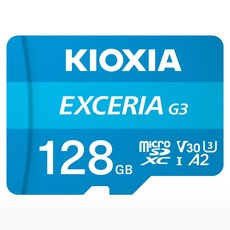키오시아 EXCERIA 마이크로 메모리 카드 홈캠 블랙박스 CCTV SD LMEX2L128GG4, 128GB, 1개