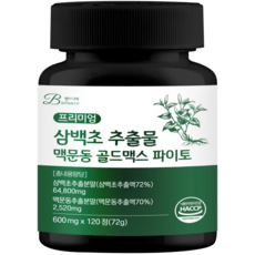 밸런스궁합 삼백초 추출물 맥문동 골드맥스 파이토, 1개, 120정
