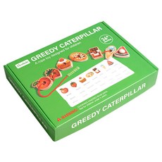 Treehole GREEDY CATERPILLAR 串珠玩具 木製串珠 穿繩玩具, 1個, 貪喫的毛毛蟲穿繩