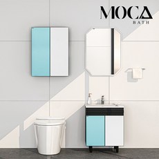 모카바스비 비스포크 2도어 욕실 수납장, 500 X 800 / MW (민트화이트)