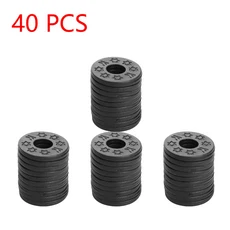 10-50Pcs 고무 기타 스트랩 잠금 블록 어쿠스틱 일렉트릭 기타베이스 경량 음악 요소 액세서리, 01 China Mainland, 04 40PCS