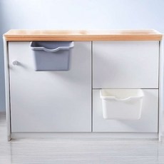 싱크대 문 사각 바구니 휴지통 걸이 바스켓 수납 정리 보관