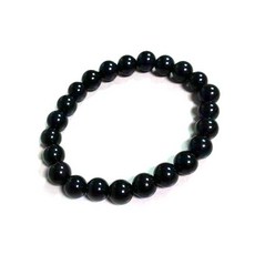 黑瑪瑙圓珠彈性手環 8mm