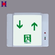 현대방재 계단통로 유도등 좌하우상 1185번 / 벽부 계단 / 유도등 KC인증 / 한국소방, 1