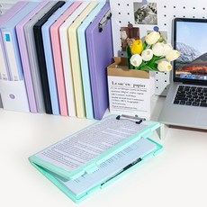 1pc A4 쓰기 보드 파일 상자 2-in-1 문서 및 사진 다기능 보관 사무실용 휴대용 조직 도구, 02 green, 1개