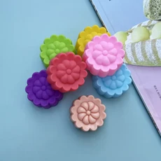 20 개/몫 5cm 새로운 풍차 꽃 실리콘 케이크 금형 초콜릿 컵케익 라이너 DIY 주방 베이킹 도구, 01 46 5cm