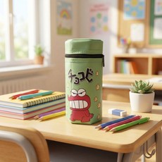 짱구 필통 초코비 과자 크레용신짱 필통 초코비필통 학생필통, 1개, 초코비과자