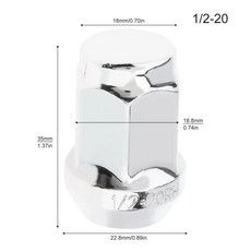 휠 러그 너트 높이 육각 플랫 폐쇄형 크롬 콘 시트 포드용, 1. as picture showed, 1개