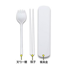 Xinmya 玻璃便當盒, 1個, 瓷白塑料餐具