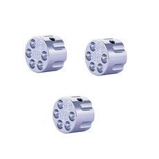 크롬 아연 합금 6mm 축 포트 기타 전위차계 제어 노브 3개, 1 Zinc alloy, Chrome, 3 pieces