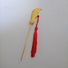 樂購台灣出貨合金關刀關公法器配件關二爺關帝武財神大刀武器青龍偃月刀關公像, 1個, 6寸-14.5cm不可拆卸