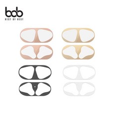 에어팟1/2세대 철가루방지 메탈릭 스티커 호환, 에어팟(무선충전용), 레드