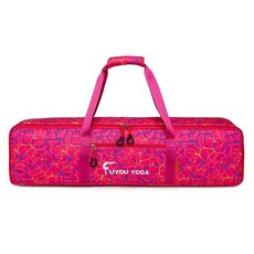 요가 피트니스 다기능 수납 가방 방수 대용량 요가매트 가방 경량 핸드백 일괄 맞춤인쇄, 로즈 레드(64CM), 1개