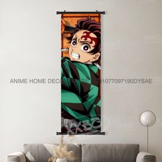 귀멸의칼날 아크릴스탠드 귀칼 장식 애니메이션 영화 캐릭터 포스터 홈 데코 벽걸이 그림 스크롤 귀멸의 칼날, [00] 25x75cm(10x30inch), [63] gmzr33-18