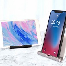 핸드폰 태블릿 겸용 거치대 태블릿거치대 탁상용휴대폰거치대, 블랙