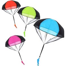 손 던지기 낙하산 육군 남자 어린이를위한 비행 장난감 엉키지 무료 어린이 야외, 1pc random color