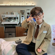 兔巴叮童裝 男童學院風西裝套裝，兒童襯衫領帶帥氣表演花童西服，學生制服洋裝多款可選