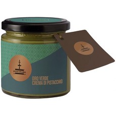 피아스코나로 오로 베르데 피스타치오 크림 디 브론테 자르 180g - 시칠리아에서 온 전통 이탈리아 미식 스프레드 | 이탈리아에서 만든 프리미엄 크레마 크리스마스 디저트 페이스, 피아스코나로 오로 베르데 피스타치오 크림 디 브론테 자