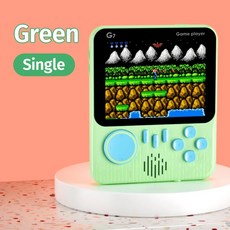 휴대용 게임기 3.5인치 G7 666가지 게임 내장 레트로 학생용 카드 향수, 03 Green, Green