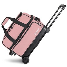 볼링캐리어 볼링가방 2구 더블 트롤리 2볼백 볼링공, 1개, 누드핑크