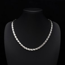 진주모아 오리지널 티타늄 게르마늄목걸이 3컬러 전량 99.9998%, NKESS-02(실버), 1개