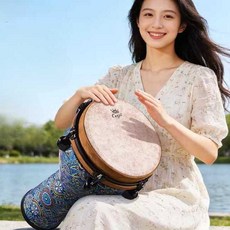 젬베 아프리카 드럼 초보자 입문자 젬배 버스킹 10인치, 1개, 10인치 핫파이어 / 금사복합막