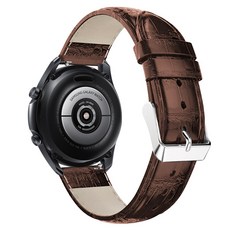 갤럭시워치3 45mm 41mm 호환 소가죽 버클 시계줄 밴드 스트랩 줄 R850 R840 삼성, 갤럭시워치3 45mm (R845 R840) - 브라운, 1개