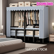 Zoomland 접이식 비키니옷장 천막옷장 원룸 행거 간이 무설치 수납장, Y2