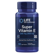 LIFE EXTENSION 超級維生素E軟膠囊 268mg, 1罐, 90顆