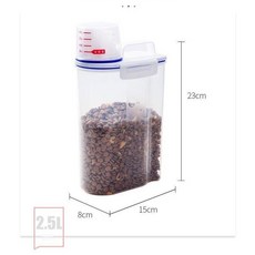 【開發票/統編】寵物儲糧桶 密封防潮 貓咪零食收納盒 寵物飼料桶 貓糧收納桶 狗糧密封桶 防潮儲糧桶 寵物糧食零食凍幹罐960112, 藍色手提款大號【2.5L】, 1個