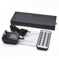 HDMI 호환 쿼드 멀티 뷰어 PIP 심리스 스위치 HD 비디오 스플리터 HD 1.3a HDCP 1.2 3D 호환 4x1 1080P, 2) US type, 1개