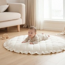 착한원형러그2 아기 놀이매트 아기 원형러그 낮잠매트 모달 국내제작, 1개, 하트