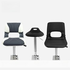 선박 선장석 낚시배 높이조절 공압 시트 공압회전 베이스 폴딩 운전석 체어 접이식 사이즈, 나사식 회전 베이스