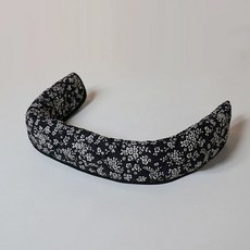 개모차 가드 유모차 강아지 분리형 가드 보호대 카트 커버 쿠션 턱받침, D. 블랙 플로럴 18x74cm
