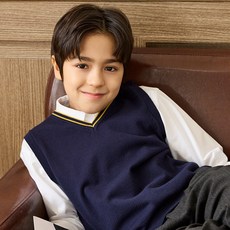 코디주니어 네이비 소프트 니트 베스트 CKVTC52ZSN