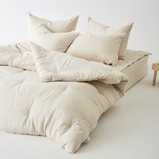 La Pomme Norvik素色滾邊薄被寢具組