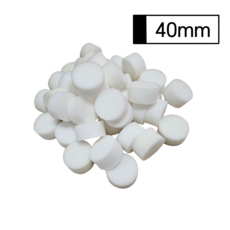 원형 수경재배 스펀지 (50개입) - 하얀색 / 40mm, 50개